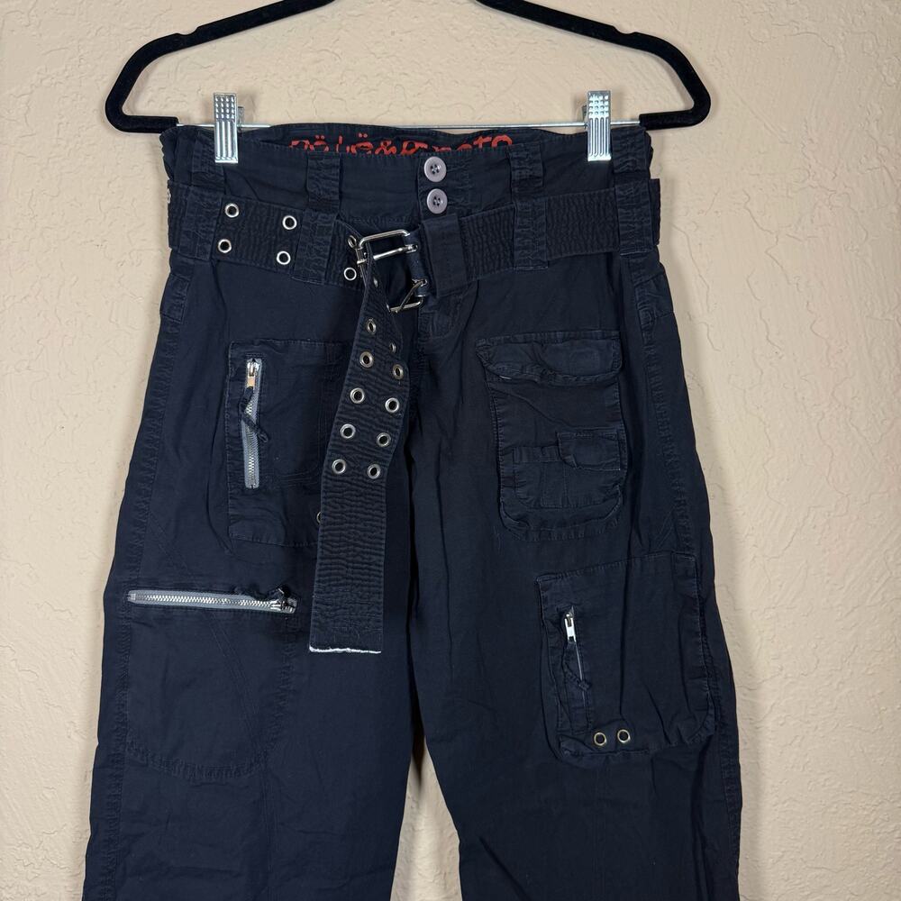 Pete & Greta Johnny Was Black Cargo Pants Casual sz 4 - Picture 6 of 6